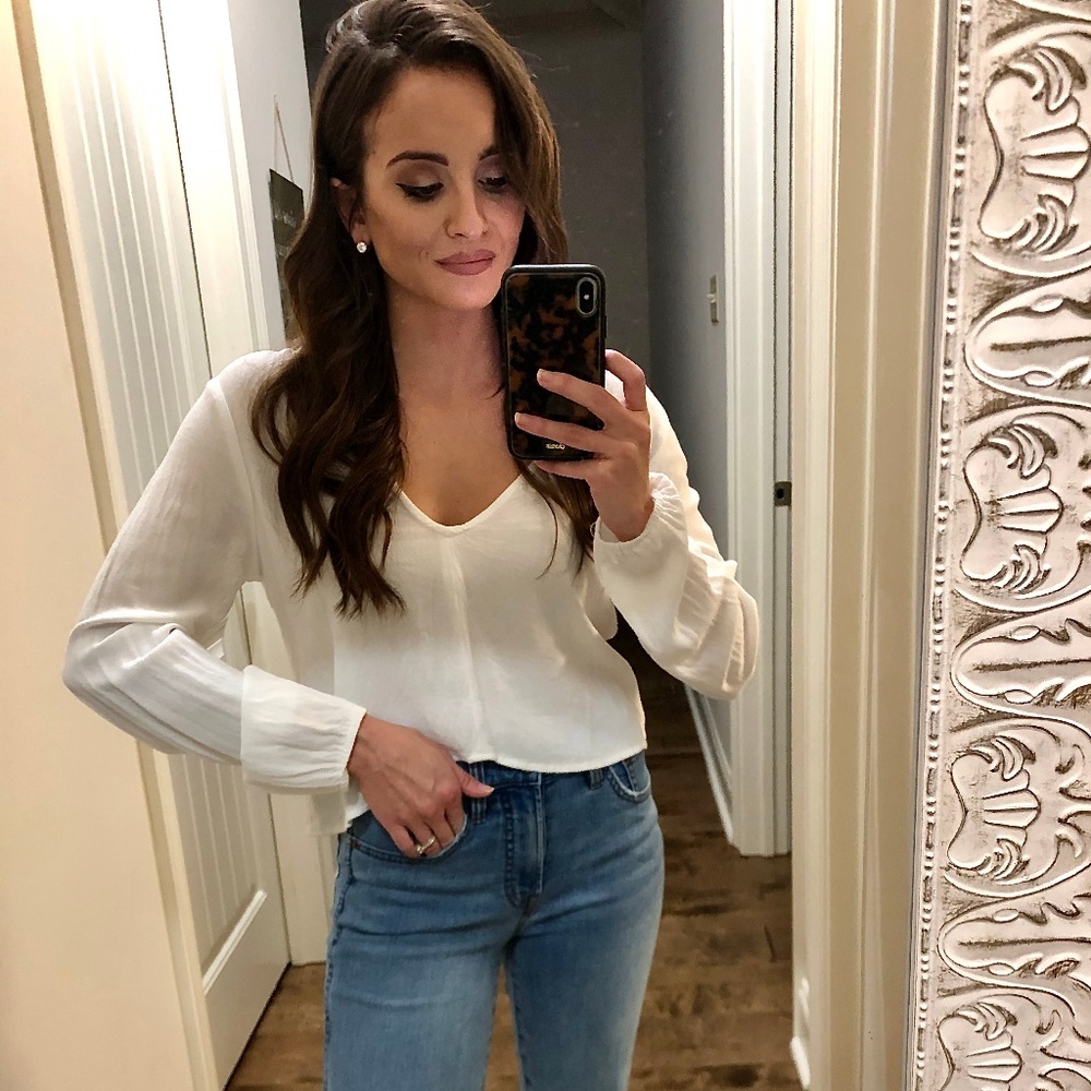 Crop Linen Top